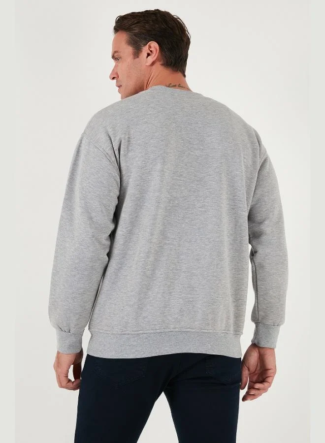 Buratti  Buratti Regular Fit Crew Neck Cotton Fleece Lined Soft Brushed Sweatshirt Men's SWEAT 5905255 for Men | Best Price UAE