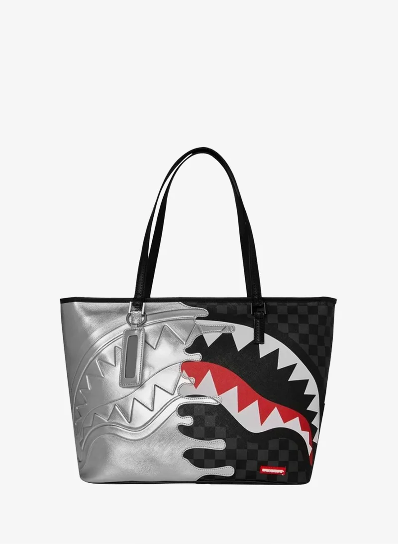 SILVER SIDE DRIP TOTE