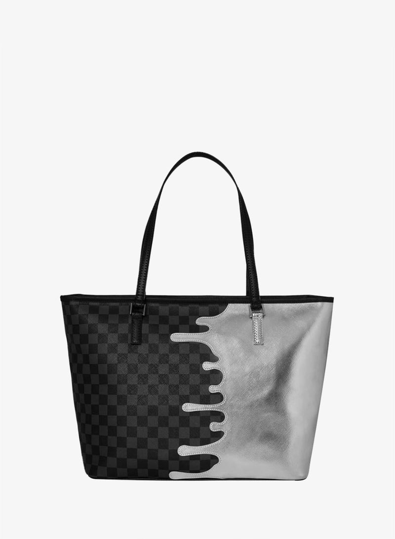 SPRAYGROUND SILVER SIDE DRIP TOTE - Image 3