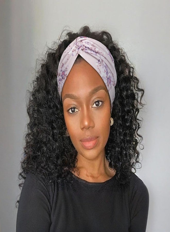 DRESHOW 4 Pack Turban Headbands for Women Wide Vintage Head Wraps Knotted Cute Hair Band Accessories - Image 2