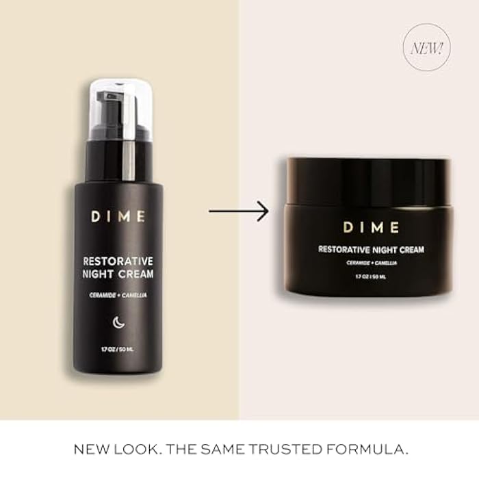 DIME Beauty Restorative Night Cream, Facial Moisturizer with Ceramides and Sea Buckthorn, 1.7 oz / 50 ml in Pump - Image 2