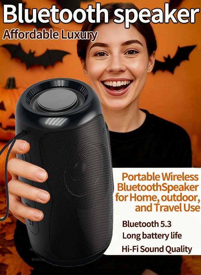 Bluetooth Speaker, Dual Pairing Loud Stereo Portable Outdoor Boombox, Subwoofer Booming Bass Speaker, 2000mAh Battery 16 Hours Playtime, Connect with Phone/TV/Tablet/Laptop - Image 1