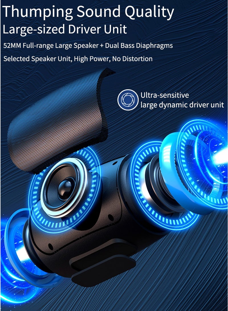 Bluetooth Speaker, Dual Pairing Loud Stereo Portable Outdoor Boombox, Subwoofer Booming Bass Speaker, 2000mAh Battery 16 Hours Playtime, Connect with Phone/TV/Tablet/Laptop - Image 3