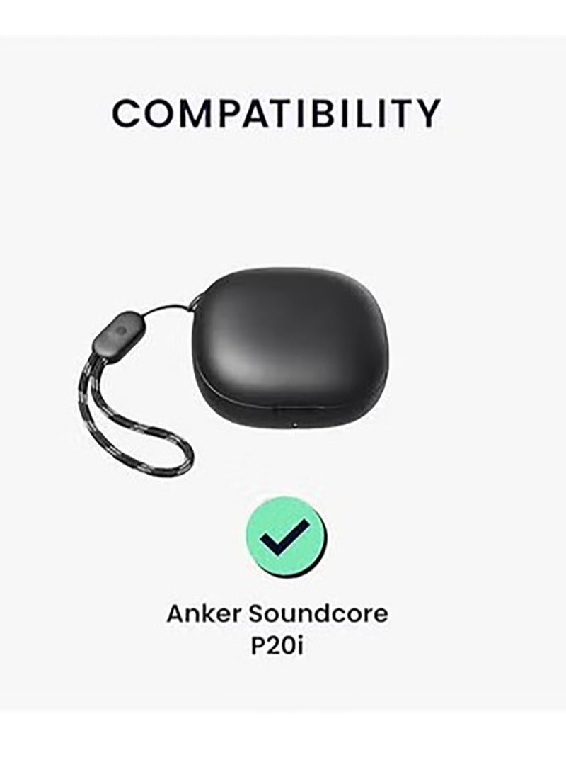 Case for Soundcore P20i/Anker R50i Case Cover, Protective Skin Compitable with Anker P20i/Anker R50i Wireless Earbuds (Black) - Image 2