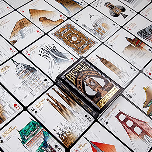 Bicycle Architectural Wonders of The World Playing Card Game for All Ages, Architectural Wonders of The World Playing Cards,for Adult - Image 2