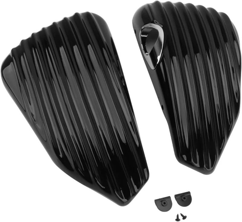 Wivplex Motorcycle Black Stripe Fairing Side Battery Cover - Image 3