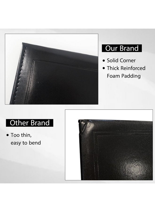 GraduationMall - Leatherette Imprinted Diploma Cover For Certificate 8.5X 11 Class Of 2024 Padded Graduation Diploma Holder Black - Image 1