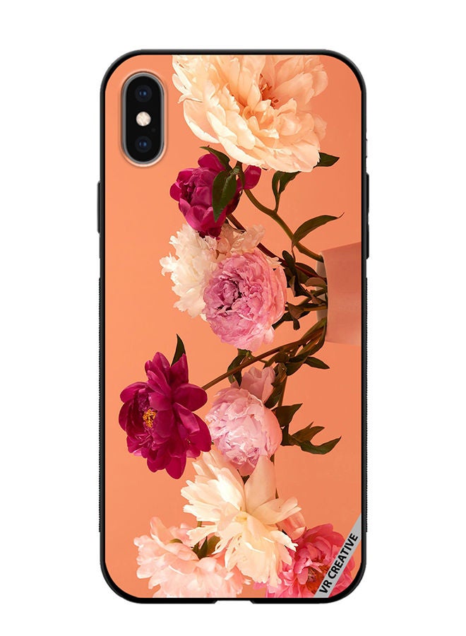 VR CREATIVE Protective Case Cover For Apple iPhone XS Max Flower Design Multicolour - Image 1