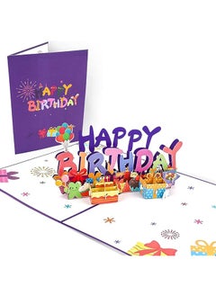 DMG TECH 3D Birthday Card Handmade 3D Cut Out Pop Up Cards With Blank Envelope Exquisite Paper Cut Birthday Card Pop Up Cards Warm Gifts For Lover And Friends 1 Pieces  - Image 1