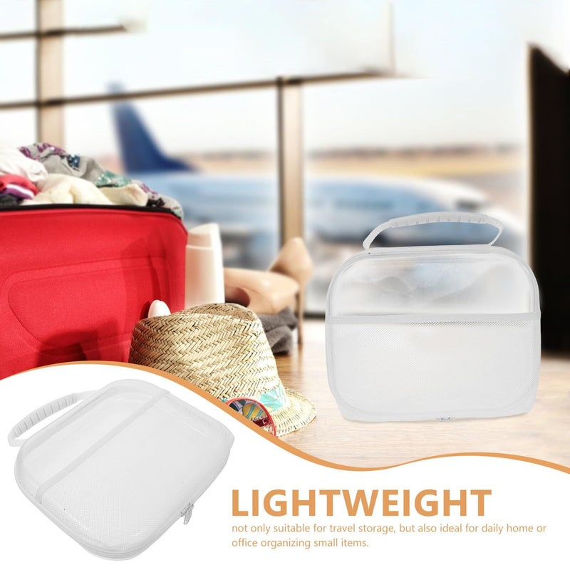 Hard Shell Travel Toiletry Bag Medium 25x20x5cm Portable Plastic Cosmetic Storage Case - Image 4