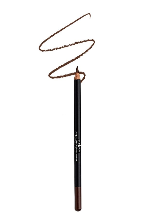 aden Eyeliner Pencil - Durable - Hypoallergenic & Waterproof - Oil free and Highly Pigmented (04 BROWN) - Image 1