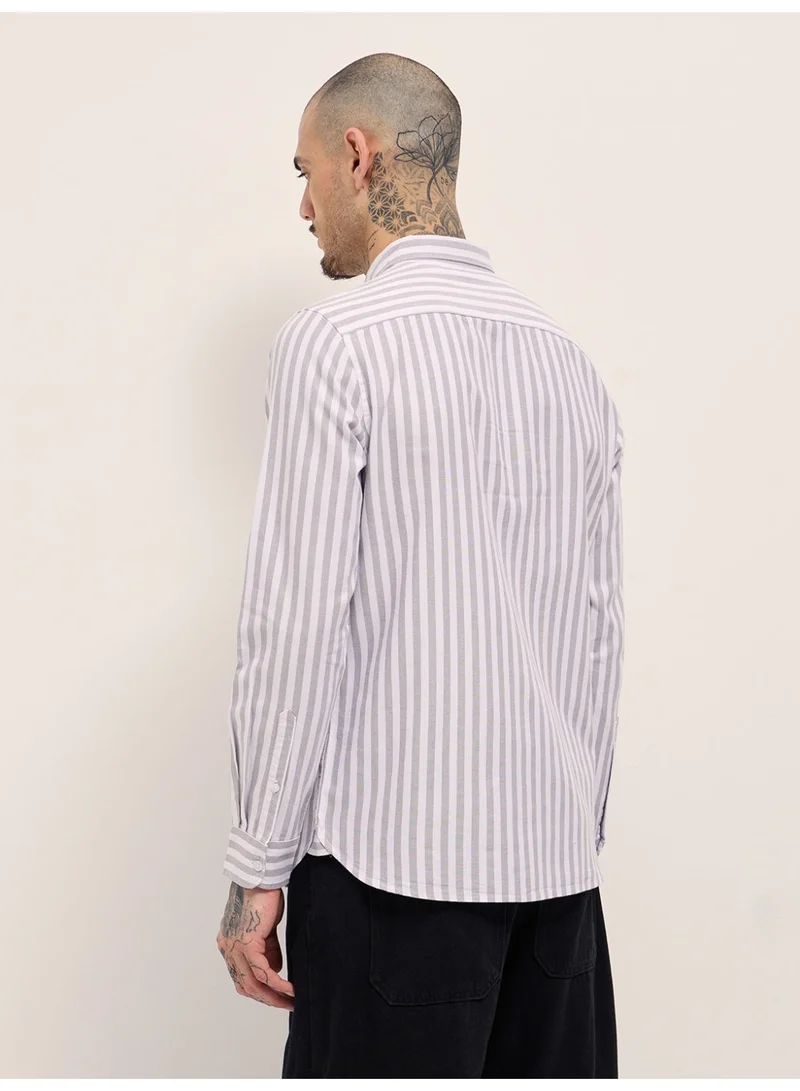 THE BEAR HOUSE  Men’s Long Sleeve Shirt –Classic, Comfortable and Stylish Essential for Work, Travel or Casual Outings for Men | Best Price UAE