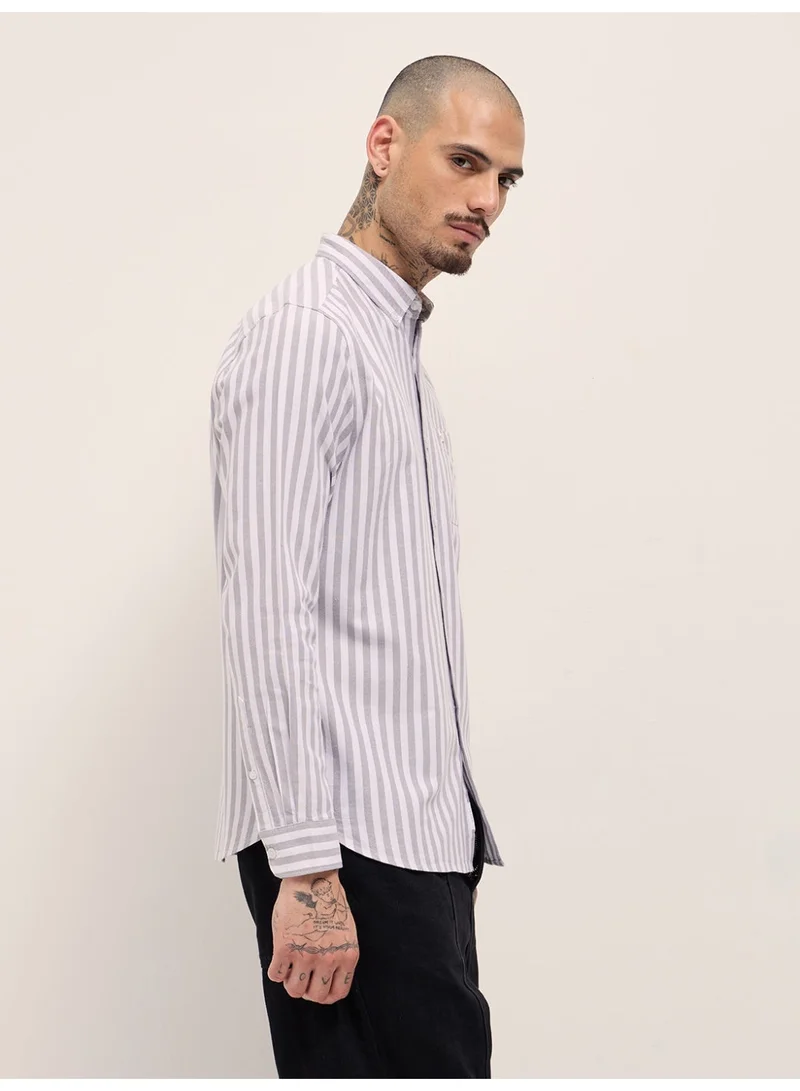 THE BEAR HOUSE  Men’s Long Sleeve Shirt –Classic, Comfortable and Stylish Essential for Work, Travel or Casual Outings for Men | Best Price UAE