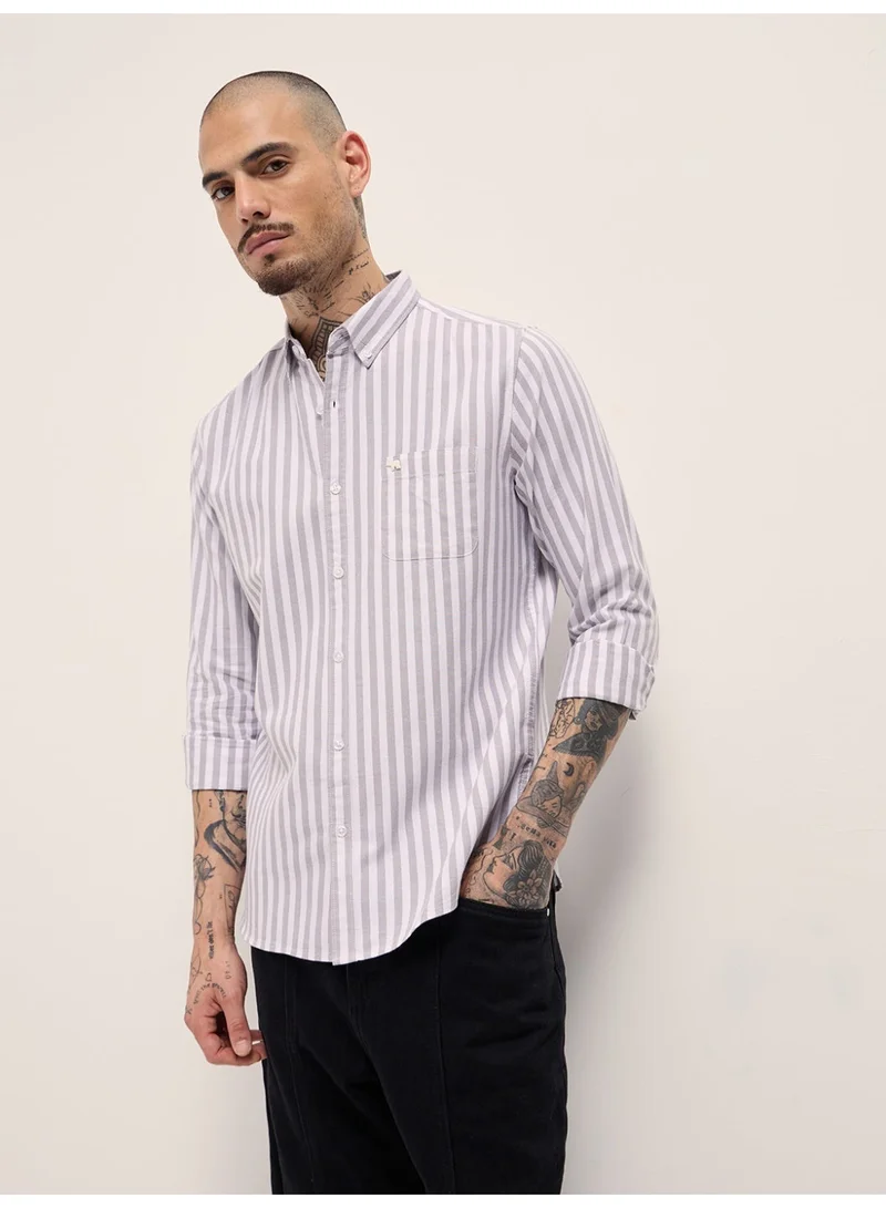 THE BEAR HOUSE  Men’s Long Sleeve Shirt –Classic, Comfortable and Stylish Essential for Work, Travel or Casual Outings for Men | Best Price UAE