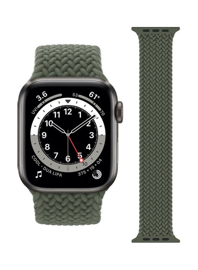 HuHa Replacement Strap Watchband For Apple Watch Series 7 41mm / 6 / SE / 5 / 4 40mm / 3 / 2 / 1 38mm Iverness Green - Image 1