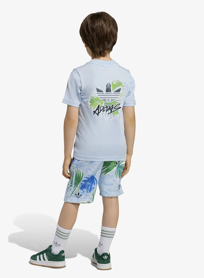 adidas Originals Kids All-Over Printed T-Shirt Set