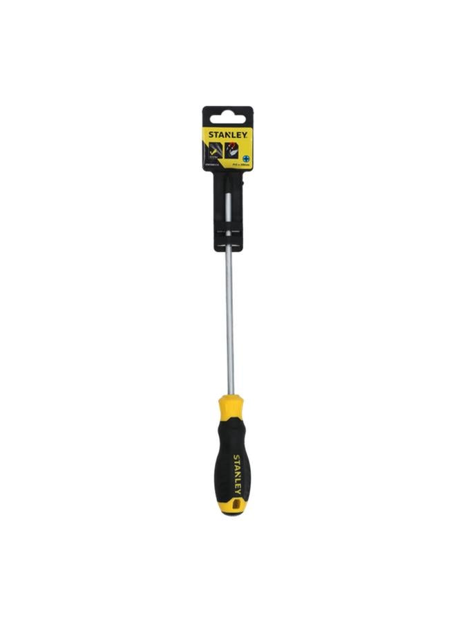 Stanley Cushion Grip Phillips Screwdriver Yellow and Black Ph#2 x 200mm  - Image 1
