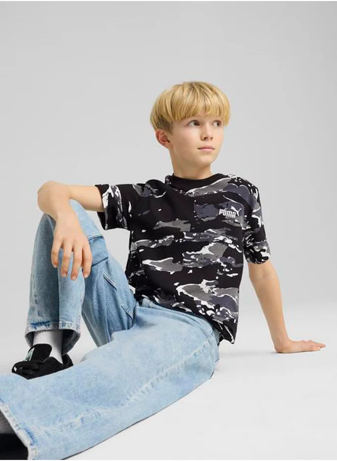 PUMA Youth Essential Camo Aop T-Shirt