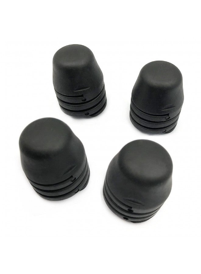DEVMO 4pcs Hood Rubber cushion Bumper-Bonnet Cushion Spin Hood Bumper Stops Compatible with Cushion Stoppers Black Rubber - Image 2