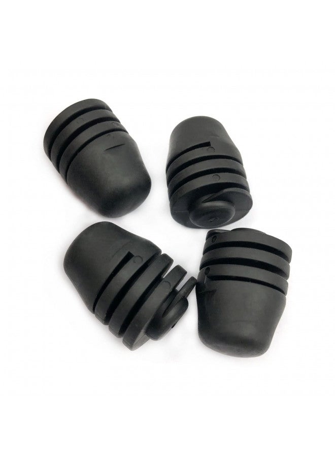 DEVMO 4pcs Hood Rubber cushion Bumper-Bonnet Cushion Spin Hood Bumper Stops Compatible with Cushion Stoppers Black Rubber - Image 1