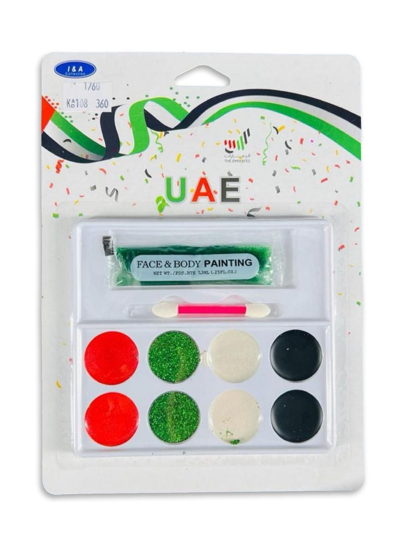 المنزل الذكي مجموعة طلاء الوجه والجسم الذكية من هوم لرسم الوجه والجسم في اليوم الوطني للأطفال غير سامة وآمنة على الماء للمناسبات الخاصة