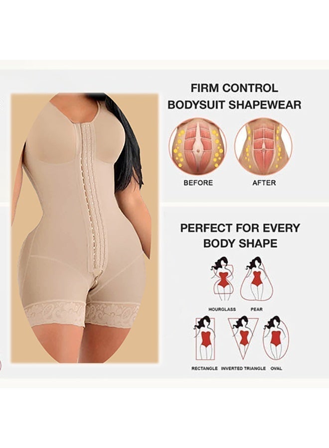 Abdominal tightening and shaping - One-piece garment - Crotch zipper - buttoned figure-hugging and body-shaping design - Image 3