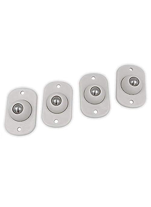 Ekdant Ekdant Self Adhesive 360 Degree Mini Swivel Casters Wheels Universal Wheels Pack of 4 pcs 