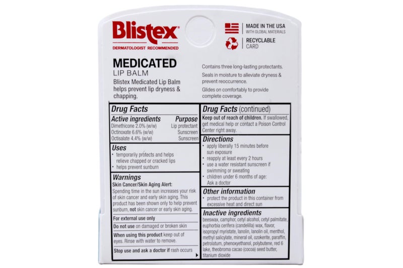 Blistex Medicated Lip Balm, 0.15 Ounce, SPF 15, Hydrating, Pack of 24 - Image 2