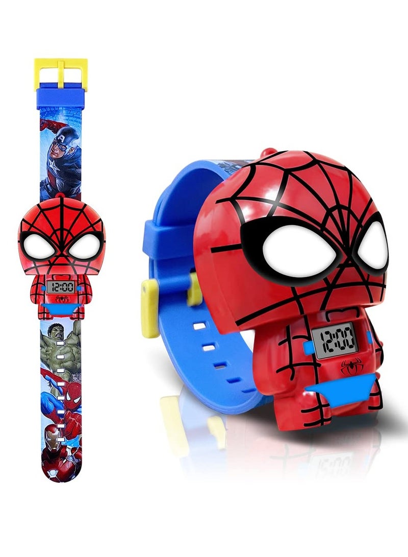 Excefore Kids Watch, Toddler Watch, Superhero Kids Toy Watch Digital Quartz Plastic for Boys Girls, Kids Gift for Birthday - Image 1