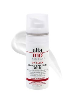 Elta MD UV Daily Broad Spectrum SPF 46 Moisturizing Facial Sunscreen, Sheer And Lightweight, Protects And Calms Sensitive Skin And Acne Prone Skin, Can Easily Be Worn Alone Or Under Makeup  - Image 1