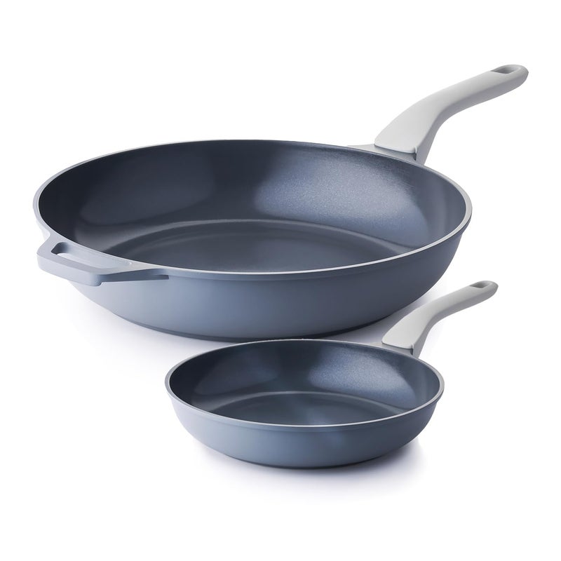 PRICUSIS Nonstick Ceramic Frying Pan Skillet with Stay Cool Handle Egg Omelet Chefs Pan Induction Compatible Oven Safe Dishwasher Safe PTFE PFAS PFOA Free 812 Inch