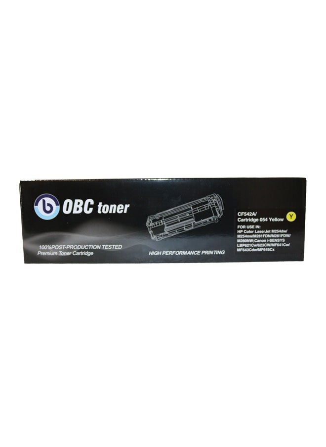 OBC - OBC Toner Cartridge Compatible with HP 203A and Canon 054 - Yellow provides you with high-quality, professional printing with a print yield of up to 1300 pages. - Image 1