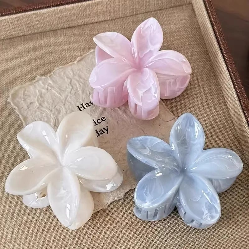 Thailand Ombre Flower Hair Claw Clip - Image 1