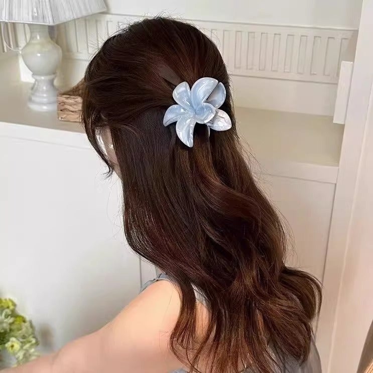 Thailand Ombre Flower Hair Claw Clip - Image 4