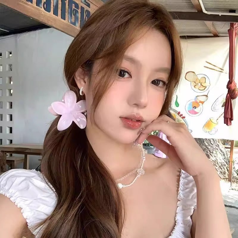 Thailand Ombre Flower Hair Claw Clip - Image 3