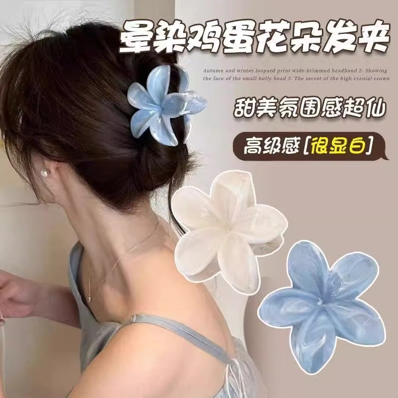 Thailand Ombre Flower Hair Claw Clip - Image 2