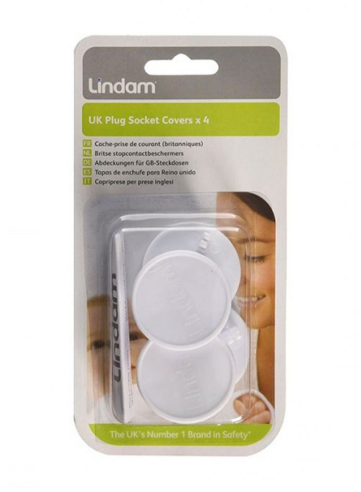 Lindam electrical socket outlet protectors 4pcs 