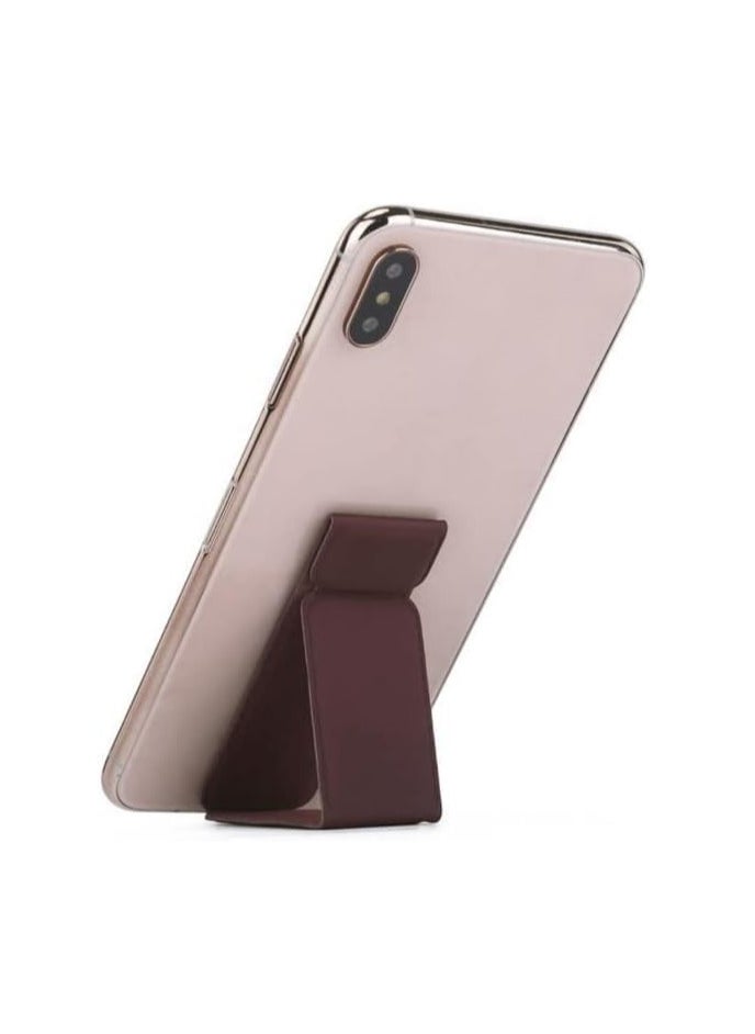 Generic - Magnetic Mobile Phone Holder Lazy Multi-functional Vertical And Horizontal Stand Foldable Back Stick Mobile Phone Stand (black) - Image 1
