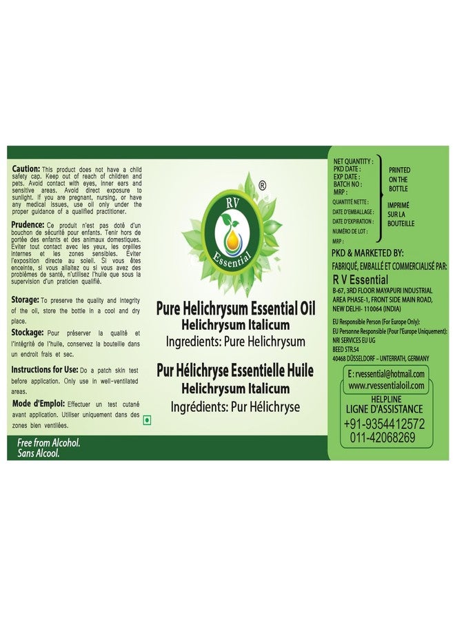 R V Essential Pure Helichrysum Essential Oil 5ml- Helichrysum Italicum (100% Pure and Natural Steam Distilled) - Image 5