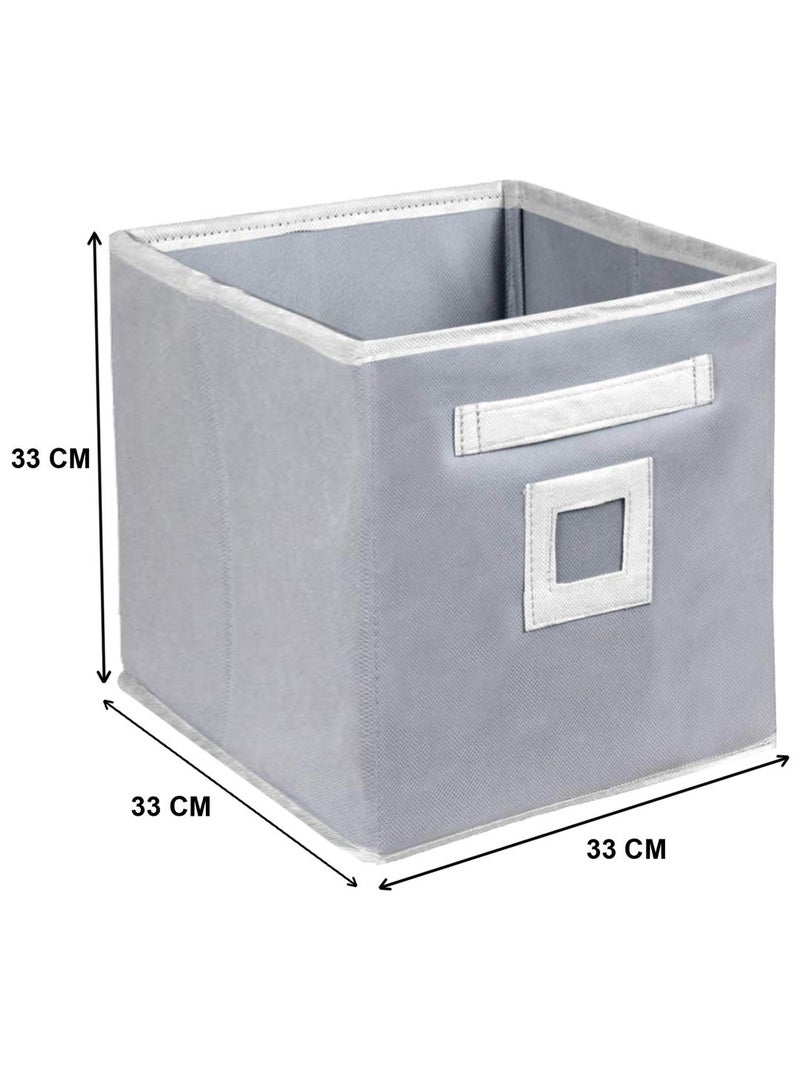 Kuber Industries Kuber Industries Non Woven Large Foldable Storage Organiser CubesBoxes Grey CTKTC35804  - Image 2