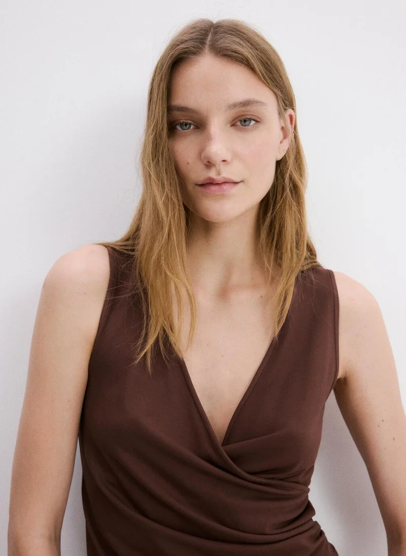 MANGO Asymmetric crossover top