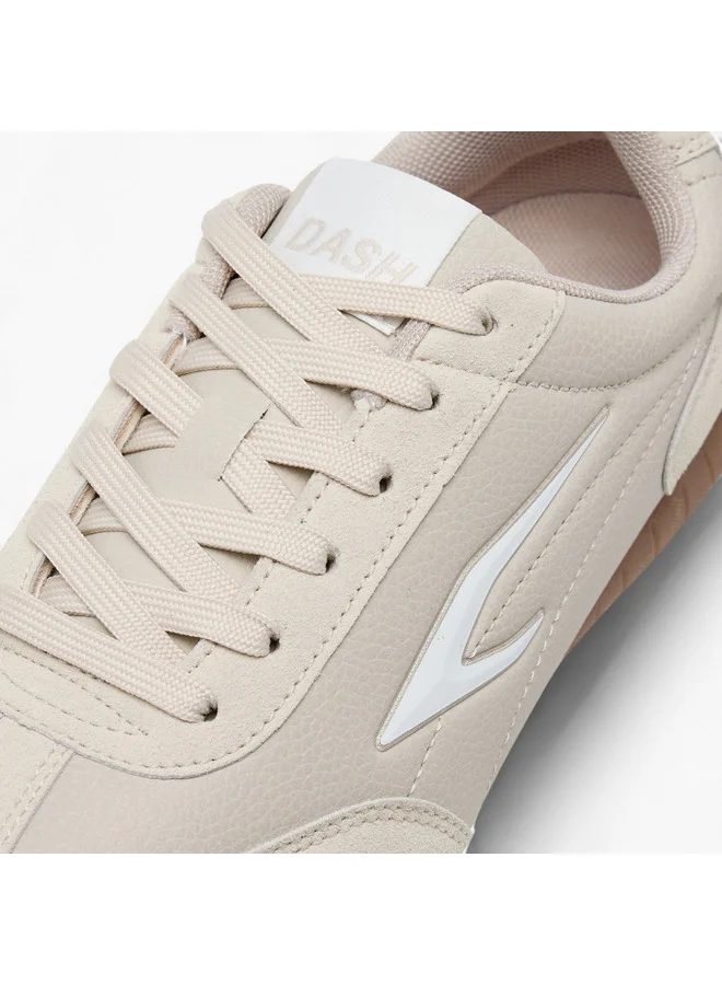 داش Women Panelled Lace-Up Sports Shoes