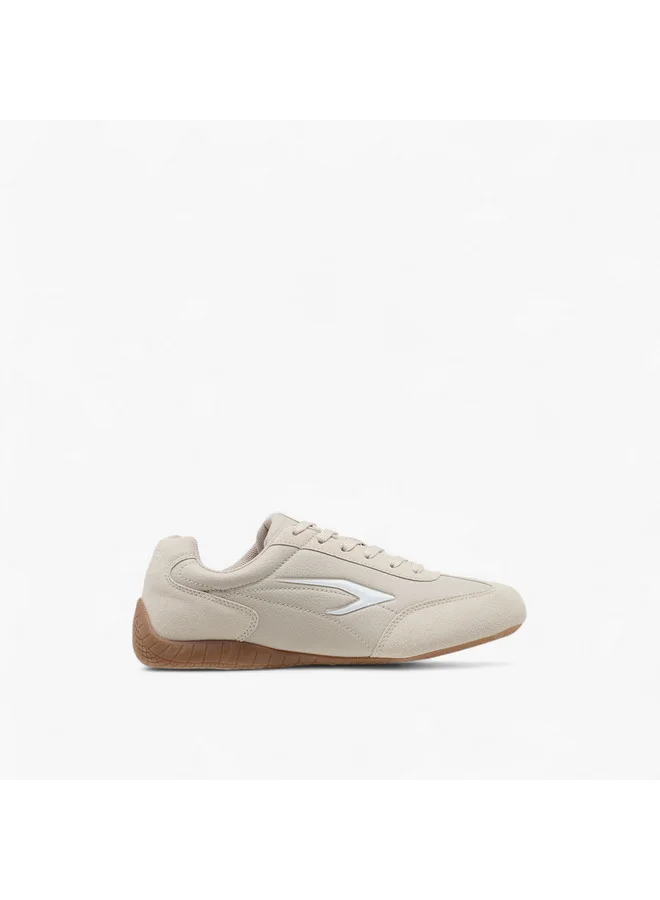 داش Women Panelled Lace-Up Sports Shoes