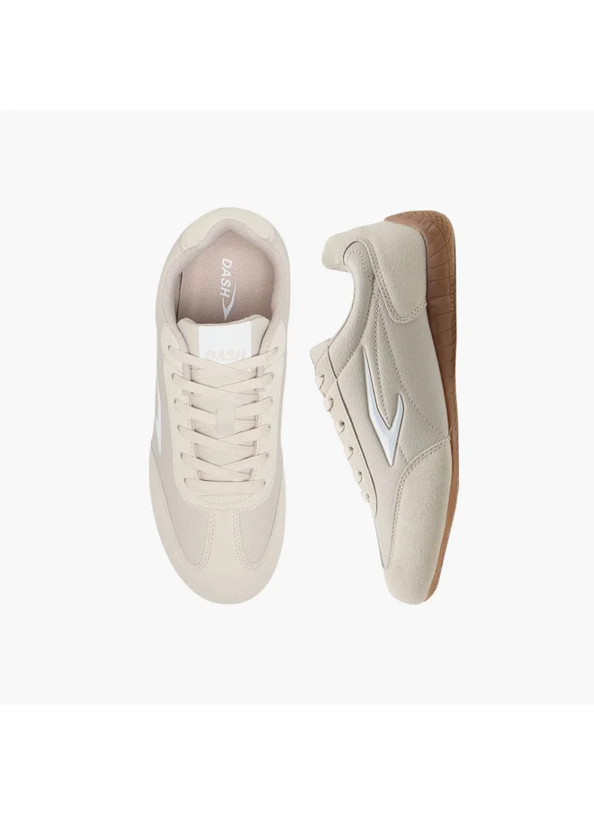 Dash Women Panelled Lace-Up Sports Shoes