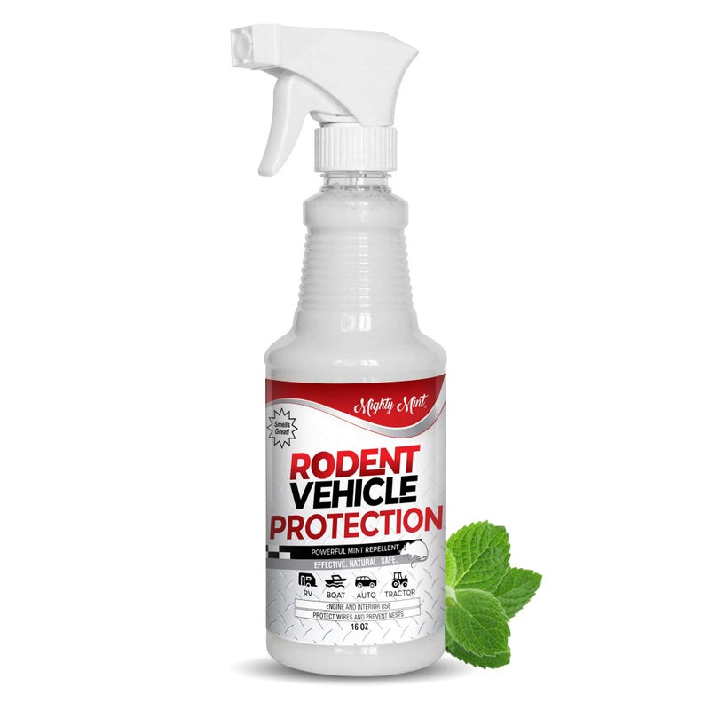Mighty Mint Rodent Repellent Spray for Vehicle Engines and Interiors - Cars, Trucks, RVs, & Boats - Image 1