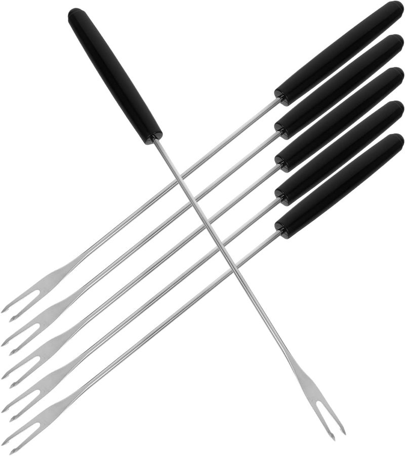 Multi-market varied design options MAGICLULU 6pcs Stainless Steel Cheese Fondue Forks Set with Black Handles, Chocolate Dipping Dessert Skewers for Bbq Grill and Fruit, Heat Resistant Long Handle, Suitable for Fondue Pots Demand fit global economical quality Indoor outdoor use Polished safe edge Easy clean surface Hanging space save Secure equipped warehouse Replaceable parts Longevity upgraded craftsmanship All-round well-engineered practical build Repeated assemble detach compatible All item simple matching build Popular trusted craftsmanship Hot & cold climate compatible High strength upgraded material Practical design alternatives Trendy economical quality Flexible anti-break Full village delivery cover Indoor outdoor all-purpose fit User tested optimized build Carefully selected solid material Trendy flexible practical build Light sturdy raw material General purpose premium build - Image 1
