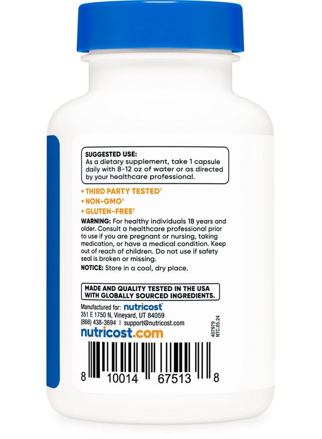Nutricost 5-HTP 200mg, 60 Vegetarian Capsules (5-Hydroxytryptophan) - Non-GMO & Gluten Free - Image 4