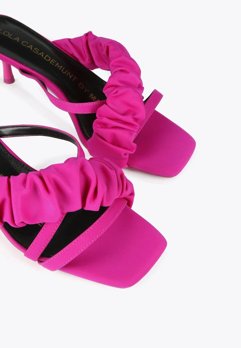Lola Casademunt Heeled sandals with gathering