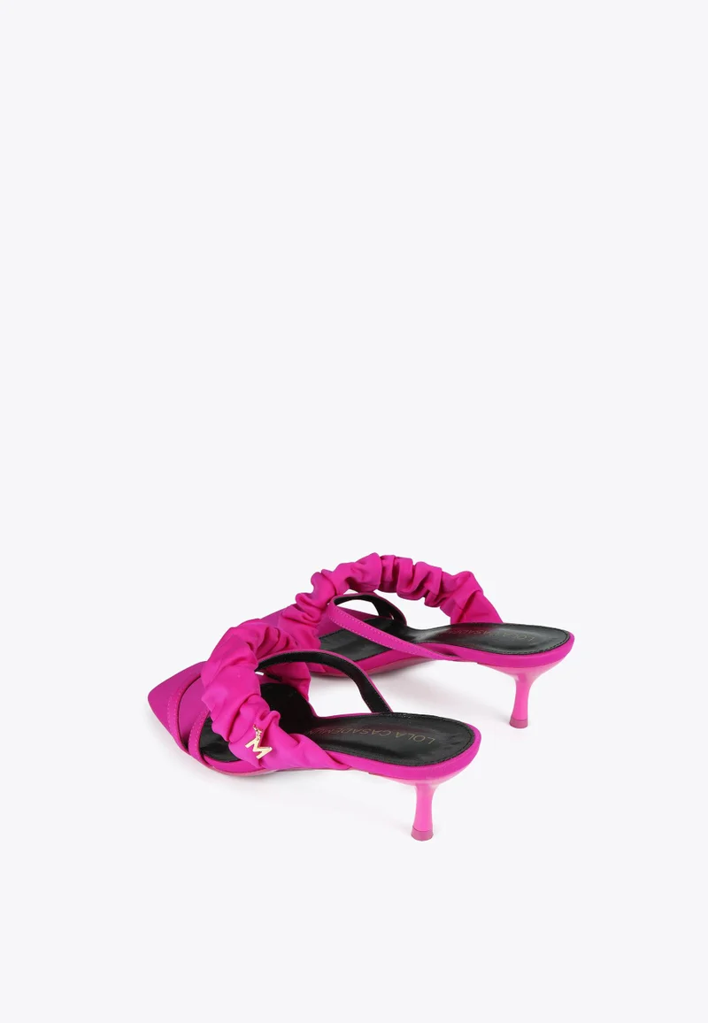 Lola Casademunt Heeled sandals with gathering