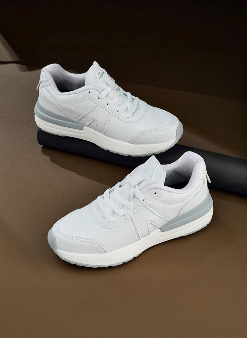 CAMPUS Women’s White Sleek Casual Sneakers – Clean, Versatile Design Shoes for Daily Wear - Image 2